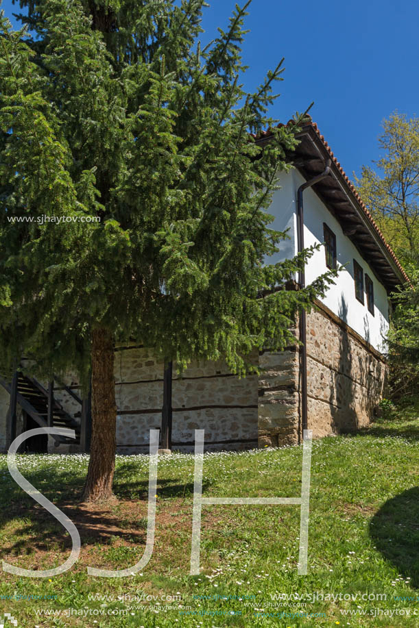 Panoramic view of Medieval Temski monastery St. George, Pirot Region, Republic of Serbia