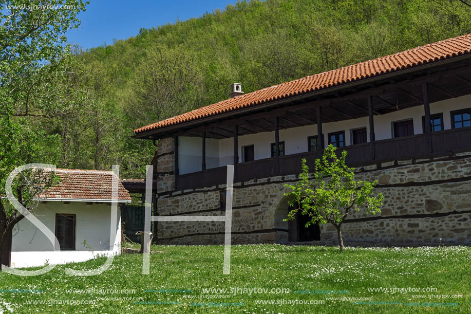 Panoramic view of Medieval Temski monastery St. George, Pirot Region, Republic of Serbia