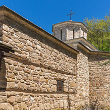 Panoramic view of Medieval Temski monastery St. George, Pirot Region, Republic of Serbia