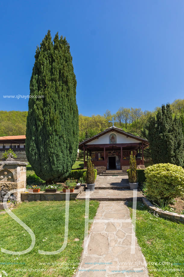 Panoramic view of Medieval Temski monastery St. George, Pirot Region, Republic of Serbia