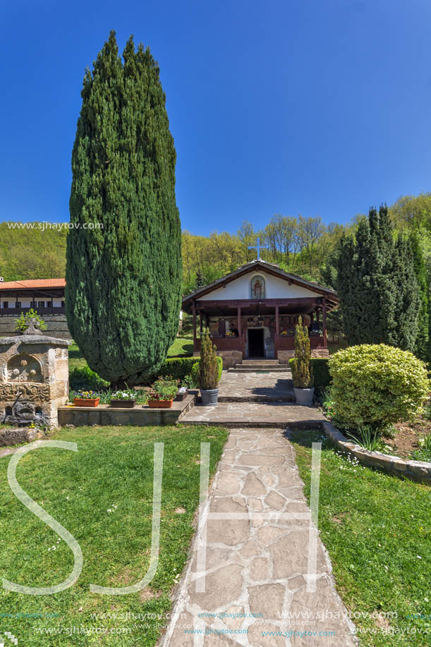 Panoramic view of Medieval Temski monastery St. George, Pirot Region, Republic of Serbia