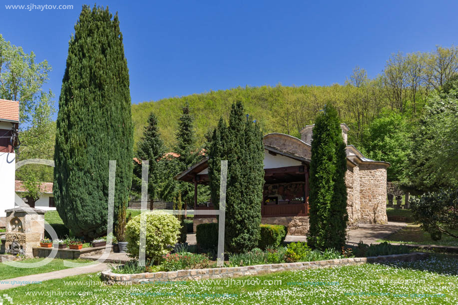 Panoramic view of Medieval Temski monastery St. George, Pirot Region, Republic of Serbia