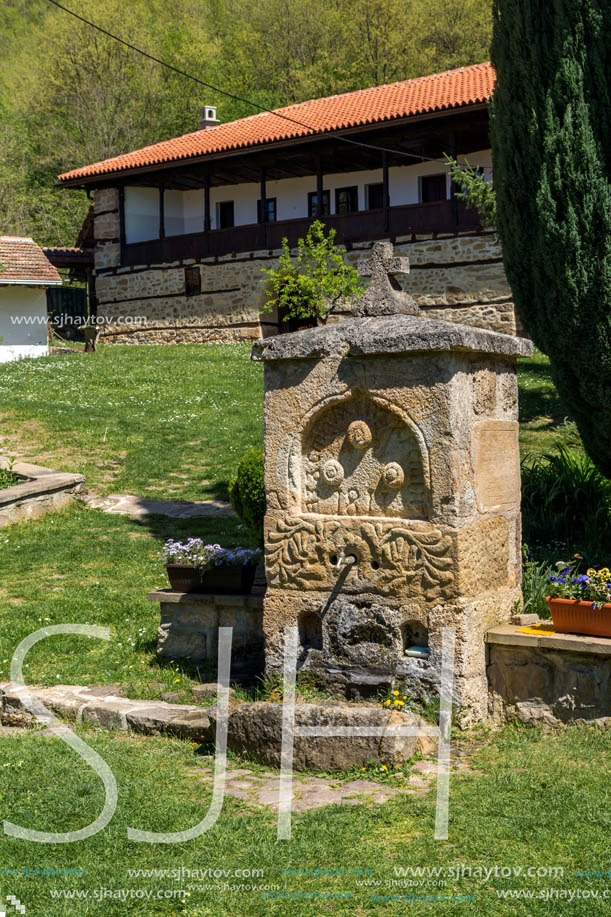 Panoramic view of Medieval Temski monastery St. George, Pirot Region, Republic of Serbia