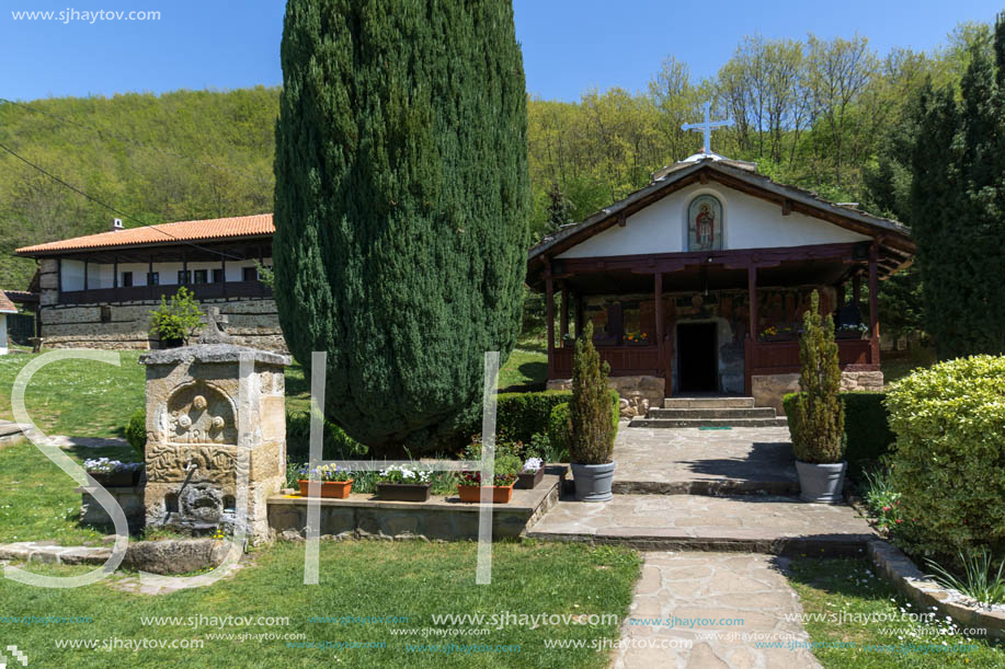 Panoramic view of Medieval Temski monastery St. George, Pirot Region, Republic of Serbia