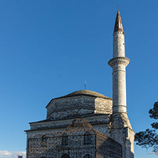 IOANNINA, GREECE - DECEMBER 27, 2014: Amazing Sunset view of Fethiye Mosque in castle of city of Ioannina, Epirus, Greece