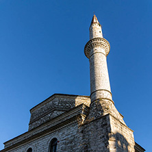 IOANNINA, GREECE - DECEMBER 27, 2014: Amazing Sunset view of Fethiye Mosque in castle of city of Ioannina, Epirus, Greece