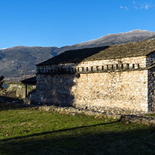 IOANNINA, GREECE - DECEMBER 27, 2014: Amazing Sunset view of castle of Ioannina, Epirus, Greece