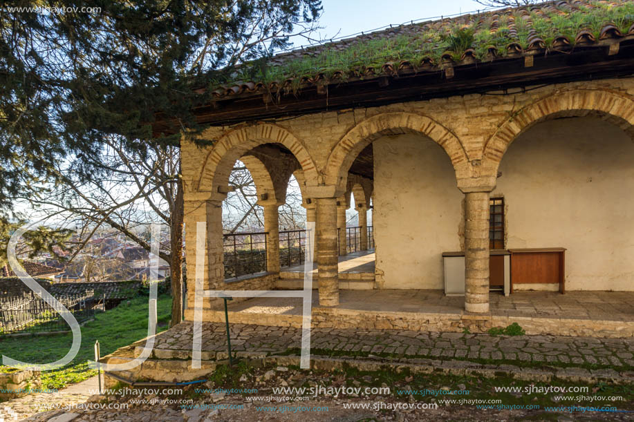 IOANNINA, GREECE - DECEMBER 27, 2014: Amazing Sunset view of Aslan Pasha Mosque in castle of city of Ioannina, Epirus, Greece