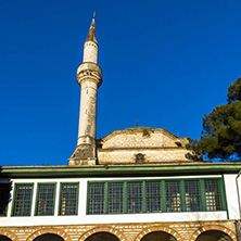 IOANNINA, GREECE - DECEMBER 27, 2014: Amazing Sunset view of Aslan Pasha Mosque in castle of city of Ioannina, Epirus, Greece