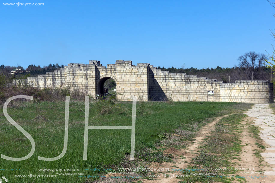 Ruins of The capital of the First  Bulgarian Empire medieval stronghold Great Preslav (Veliki Preslav), Shumen Region, Bulgaria