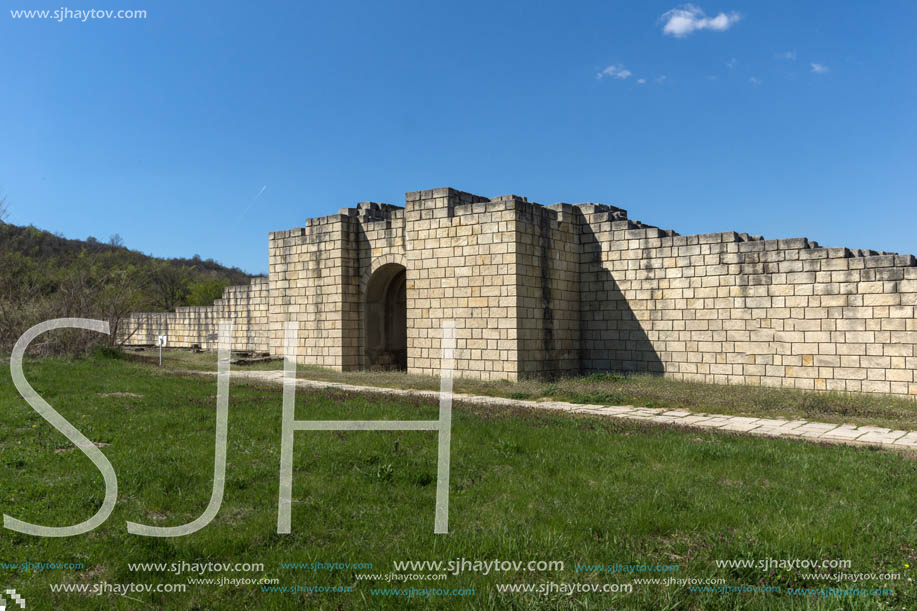 Ruins of The capital of the First  Bulgarian Empire medieval stronghold Great Preslav (Veliki Preslav), Shumen Region, Bulgaria