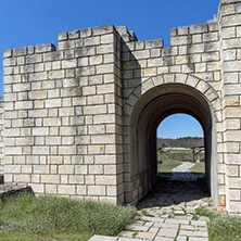 Ruins of The capital of the First  Bulgarian Empire medieval stronghold Great Preslav (Veliki Preslav), Shumen Region, Bulgaria