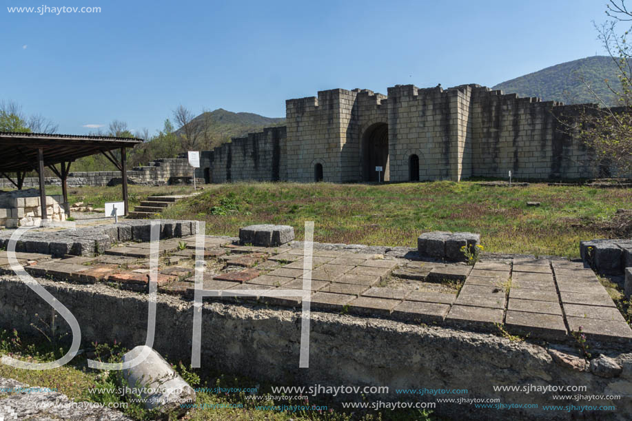 Ruins of The capital of the First  Bulgarian Empire medieval stronghold Great Preslav (Veliki Preslav), Shumen Region, Bulgaria