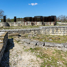 Ruins of The capital of the First  Bulgarian Empire medieval stronghold Great Preslav (Veliki Preslav), Shumen Region, Bulgaria