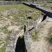 Ruins of The capital of the First  Bulgarian Empire medieval stronghold Great Preslav (Veliki Preslav), Shumen Region, Bulgaria