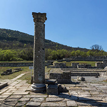 Ruins of The capital of the First  Bulgarian Empire medieval stronghold Great Preslav (Veliki Preslav), Shumen Region, Bulgaria