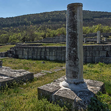 Ruins of The capital of the First  Bulgarian Empire medieval stronghold Great Preslav (Veliki Preslav), Shumen Region, Bulgaria