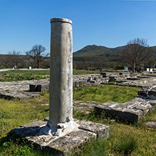 Ruins of The capital of the First  Bulgarian Empire medieval stronghold Great Preslav (Veliki Preslav), Shumen Region, Bulgaria