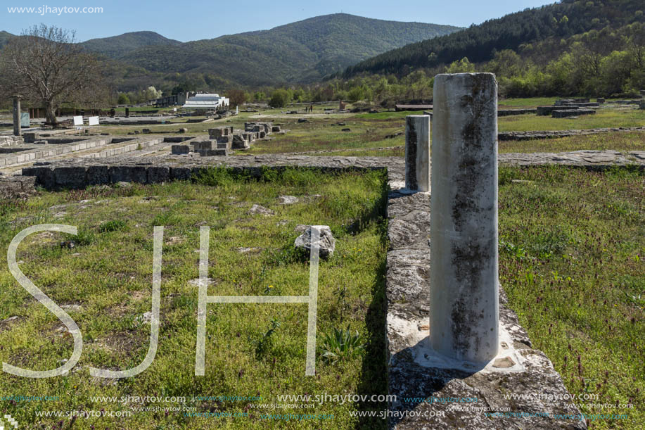 Ruins of The capital of the First  Bulgarian Empire medieval stronghold Great Preslav (Veliki Preslav), Shumen Region, Bulgaria