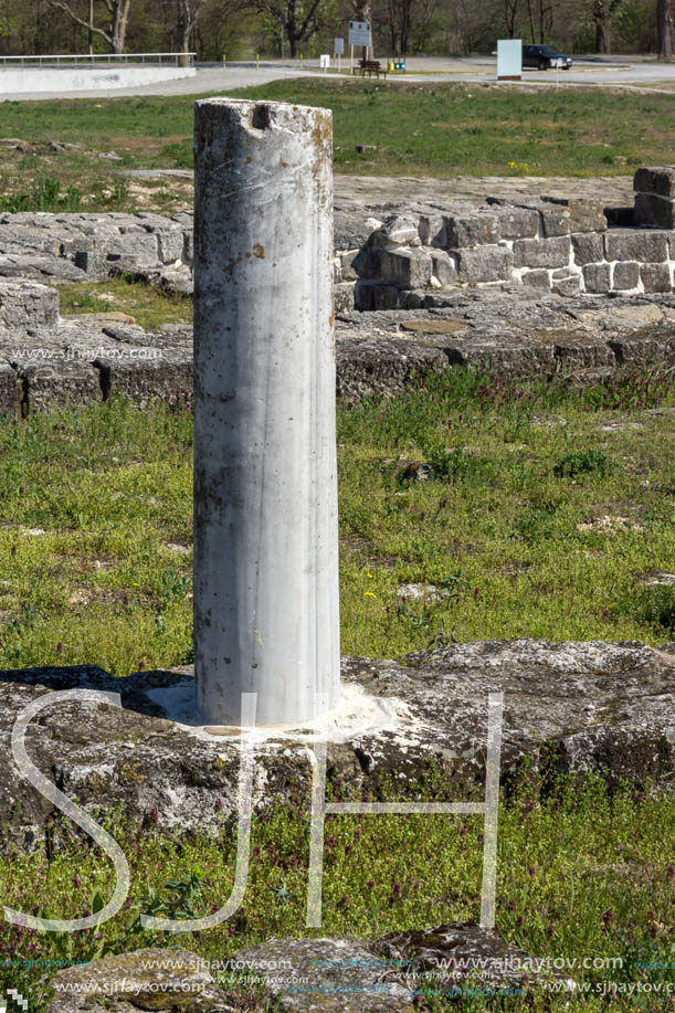 Ruins of The capital of the First  Bulgarian Empire medieval stronghold Great Preslav (Veliki Preslav), Shumen Region, Bulgaria