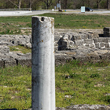 Ruins of The capital of the First  Bulgarian Empire medieval stronghold Great Preslav (Veliki Preslav), Shumen Region, Bulgaria