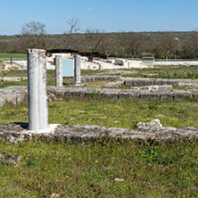 Ruins of The capital of the First  Bulgarian Empire medieval stronghold Great Preslav (Veliki Preslav), Shumen Region, Bulgaria