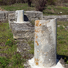 Ruins of The capital of the First  Bulgarian Empire medieval stronghold Great Preslav (Veliki Preslav), Shumen Region, Bulgaria