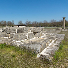 Ruins of The capital of the First  Bulgarian Empire medieval stronghold Great Preslav (Veliki Preslav), Shumen Region, Bulgaria