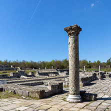 Ruins of The capital of the First  Bulgarian Empire medieval stronghold Great Preslav (Veliki Preslav), Shumen Region, Bulgaria