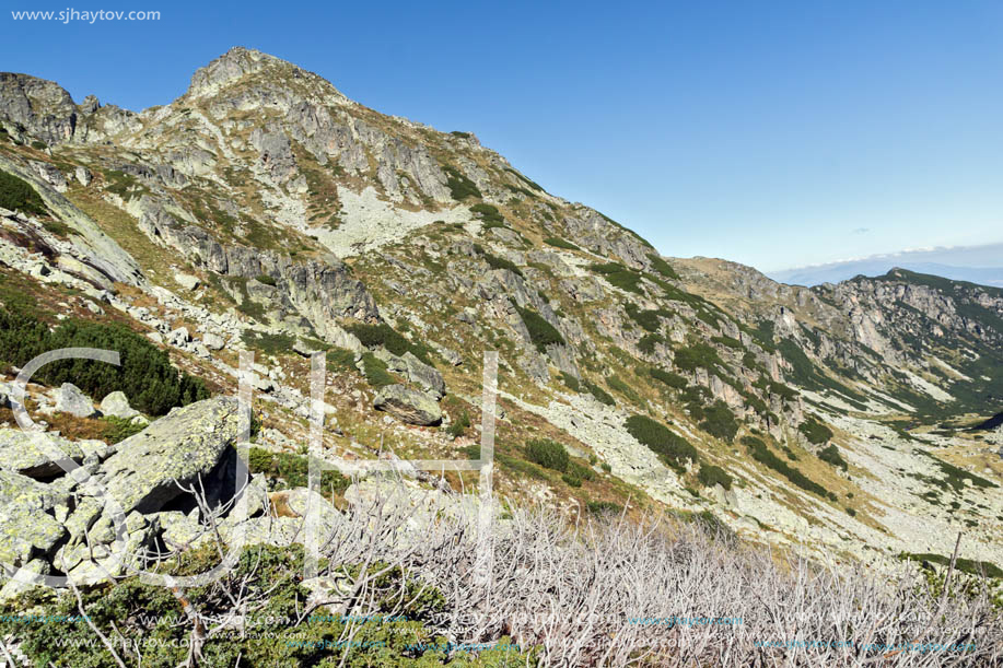 Landscape of The valley of Malyovishka river, Rila Mountain, Bulgaria