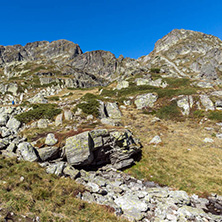 Landscape of The valley of Malyovishka river, Rila Mountain, Bulgaria