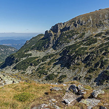 Landscape of The valley of Malyovishka river, Rila Mountain, Bulgaria