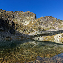 Amazing Landscape Elenski lakes near Malyovitsa peak, Rila Mountain, Bulgaria