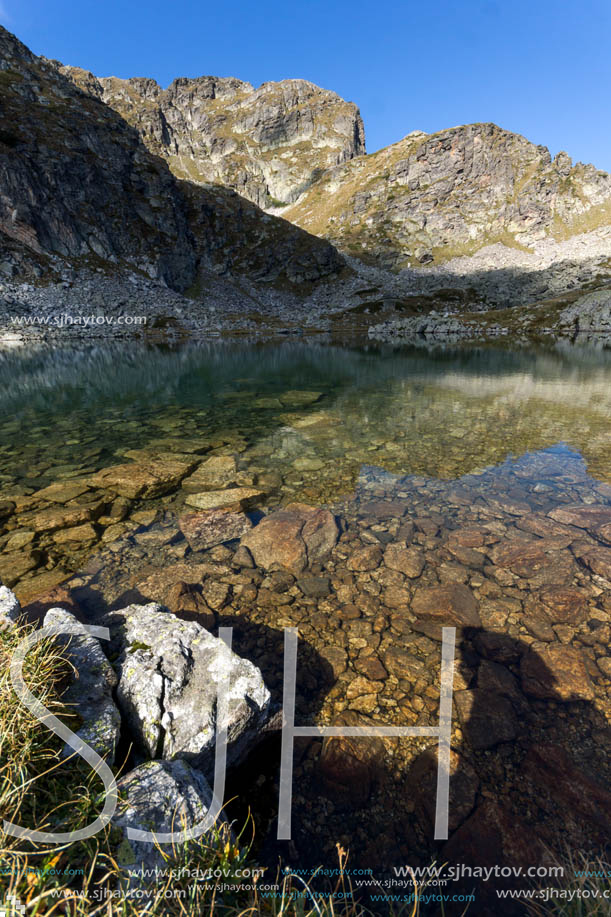 Amazing Landscape Elenski lakes near Malyovitsa peak, Rila Mountain, Bulgaria