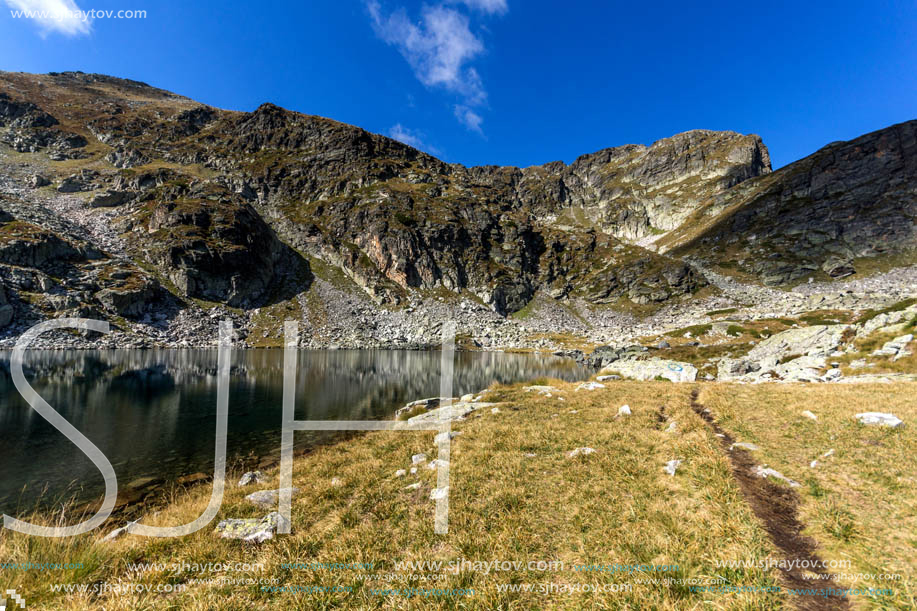 Amazing Landscape Elenski lakes near Malyovitsa peak, Rila Mountain, Bulgaria