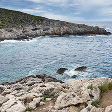 Panorama of Limnionas beach bay at Zakynthos island, Greece