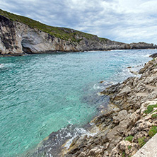 Panorama of Limnionas beach bay at Zakynthos island, Greece