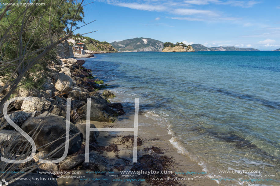 Amazing seascape of koukla beach, Zakynthos island, Greece