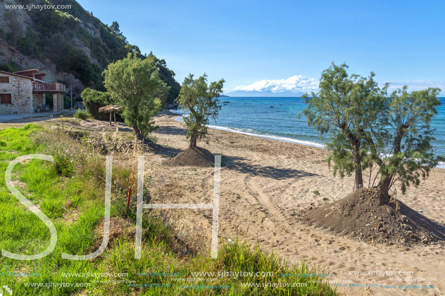 Amazing Seascape of Porto Kaminia beach, Zakynthos island, Greece