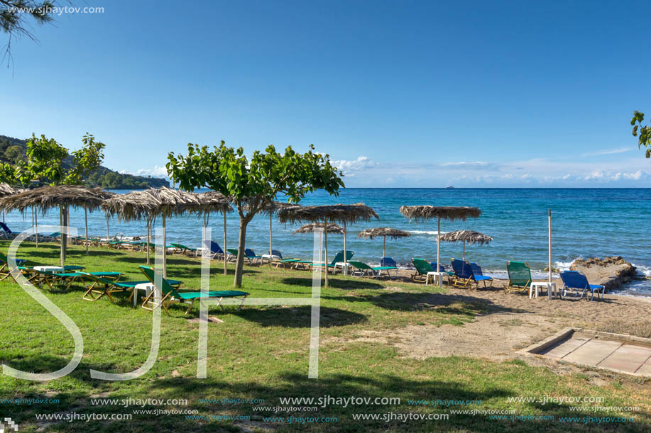 Amazing Seascape of Porto Kaminia beach, Zakynthos island, Greece