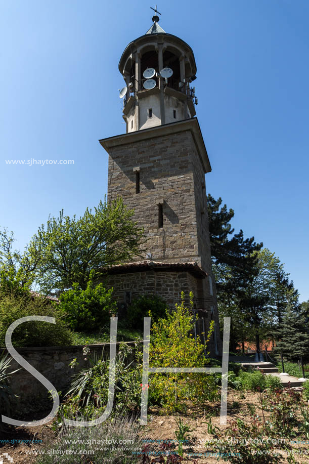 LYASKOVSKI MONASTERY, VELIKO TARNOVO, BULGARIA - APRIL 11, 2017: Medieval buildings in Lyaskovski Monastery St. Peter and  St. Paul near village of Arbanasi, Veliko Tarnovo region, Bulgaria