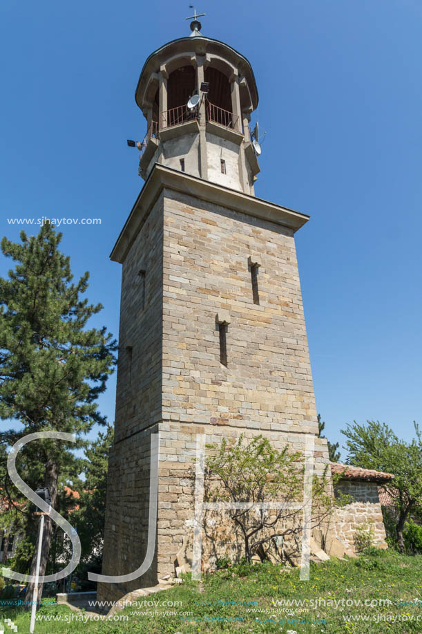 LYASKOVSKI MONASTERY, VELIKO TARNOVO, BULGARIA - APRIL 11, 2017: Medieval buildings in Lyaskovski Monastery St. Peter and  St. Paul near village of Arbanasi, Veliko Tarnovo region, Bulgaria