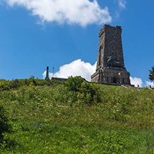 SHIPKA, BULGARIA - JULY 6, 2018:  Summer view of Monument to Liberty Shipka, Stara Zagora Region, Bulgaria