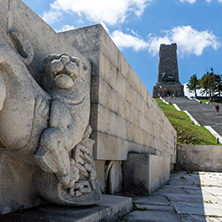 SHIPKA, BULGARIA - JULY 6, 2018:  Summer view of Monument to Liberty Shipka, Stara Zagora Region, Bulgaria