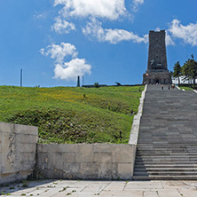 SHIPKA, BULGARIA - JULY 6, 2018:  Summer view of Monument to Liberty Shipka, Stara Zagora Region, Bulgaria