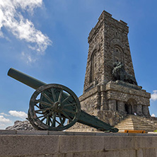 SHIPKA, BULGARIA - JULY 6, 2018:  Summer view of Monument to Liberty Shipka, Stara Zagora Region, Bulgaria