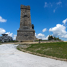 SHIPKA, BULGARIA - JULY 6, 2018:  Summer view of Monument to Liberty Shipka, Stara Zagora Region, Bulgaria