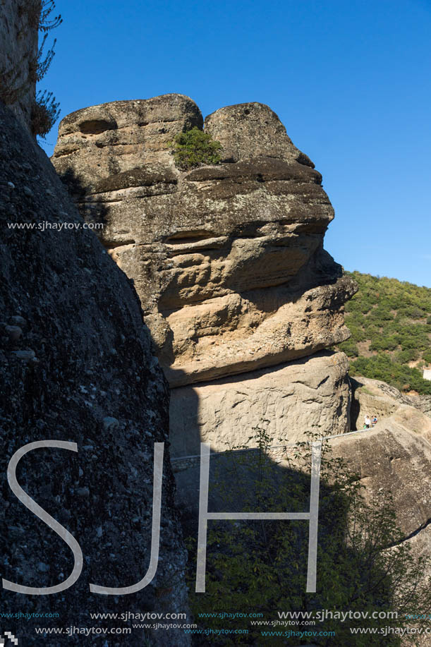 Rocks formation near Meteora, Thessaly, Greece