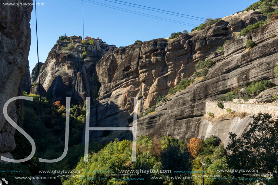 Rocks formation near Meteora, Thessaly, Greece