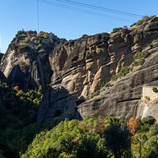 Rocks formation near Meteora, Thessaly, Greece